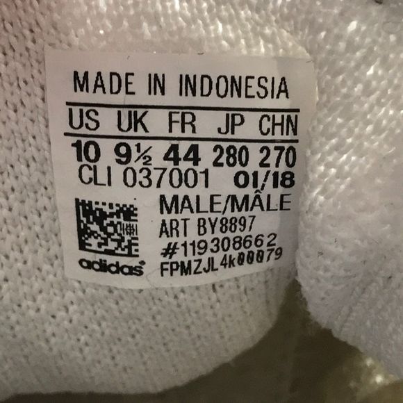 Adidas Pureboost Clima White Athletic Running Shoes BY8897 Men’s Size 10 - Picture 11 of 12